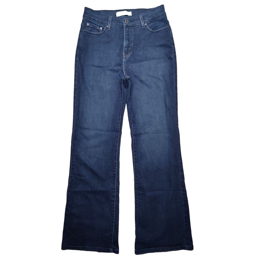 LEVIS 512 Bootcut Perfectly Slimming Women 10 Short (28x29) Black Tag Blue Jeans
